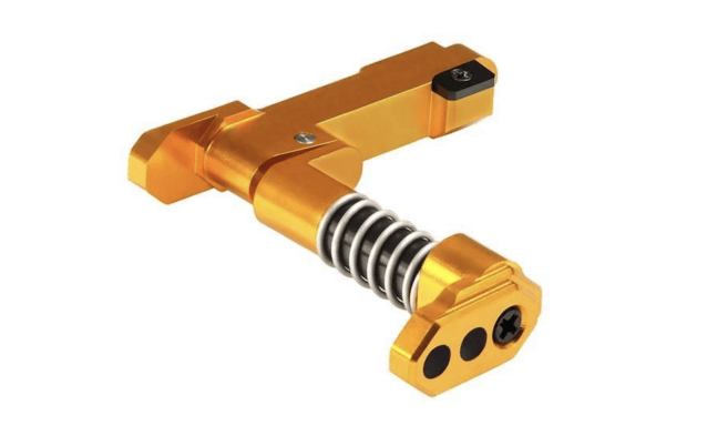Maxx model cnc aluminum advanced magazine release (style b) (dark earth) - Airsoft Mag Release Catches - view 4