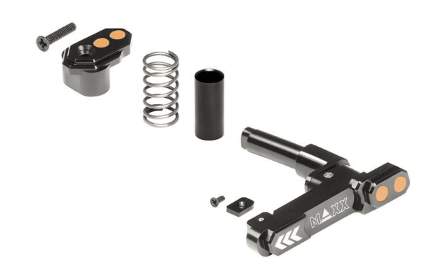Maxx model cnc aluminum advanced magazine release (style b) (black) - Airsoft Mag Release Catches - view 3