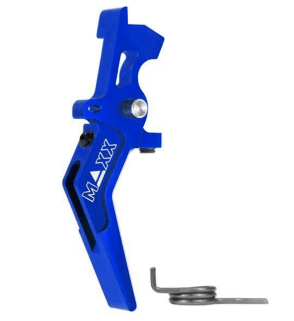 Maxx model cnc aluminum advanced speed trigger (style a) (blue) - Airsoft AEG Triggers - view 2