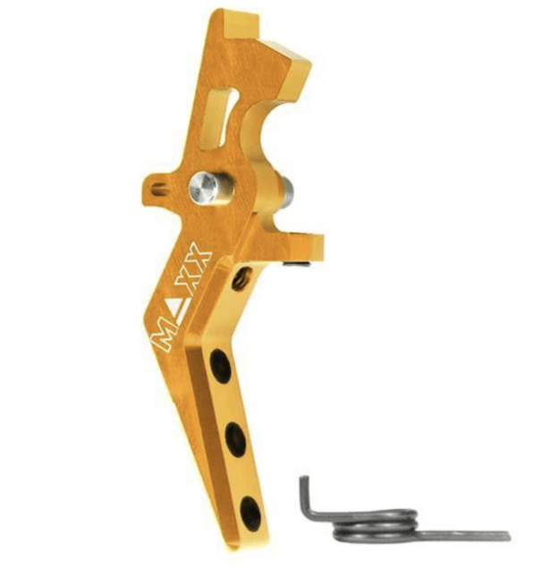 Maxx model cnc aluminum advanced speed trigger (style a) (Gold) - Airsoft AEG Triggers - view 2