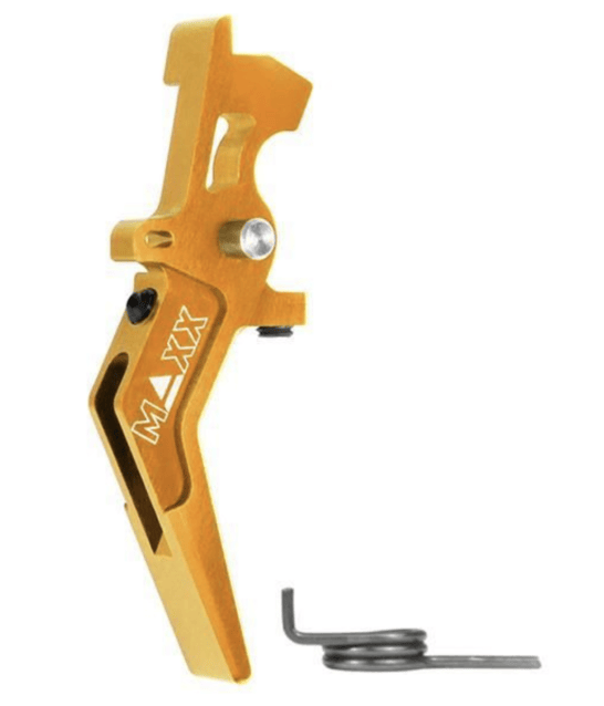 Maxx model cnc aluminum advanced speed trigger (style a) (Gold) - Airsoft AEG Triggers