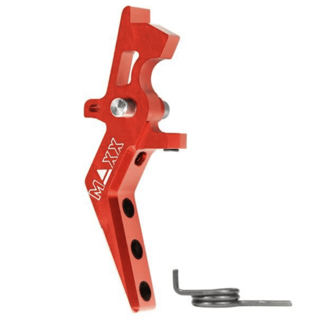 Maxx model cnc aluminum advanced speed trigger (style a) (red) - Airsoft AEG Triggers - view 2