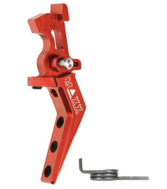 Maxx model cnc aluminum advanced speed trigger (style a) (red) - Airsoft AEG Triggers - view 3