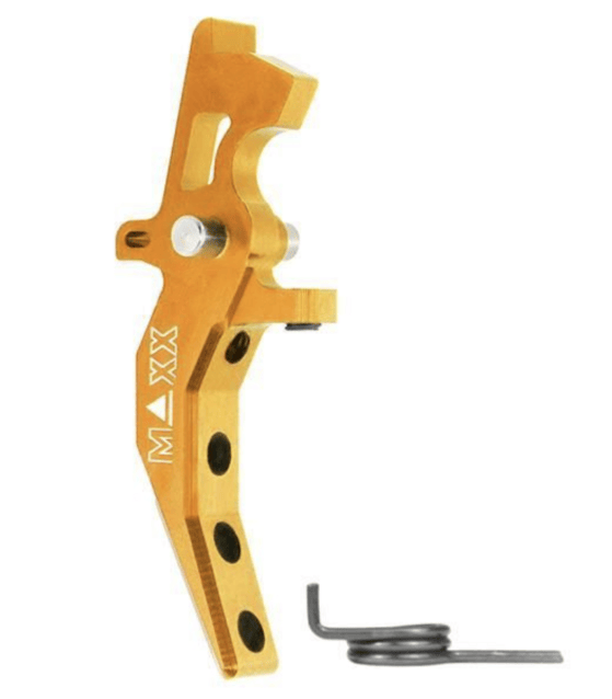 Maxx model cnc aluminum advanced speed trigger (style c) (Gold) - Airsoft AEG Triggers - view 2