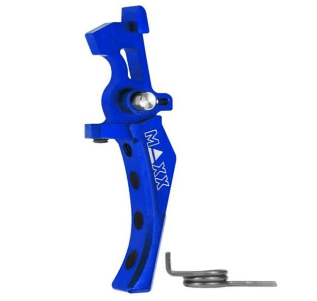 Maxx Model CNC Aluminum Advanced Speed Trigger (Style D) (Blue)