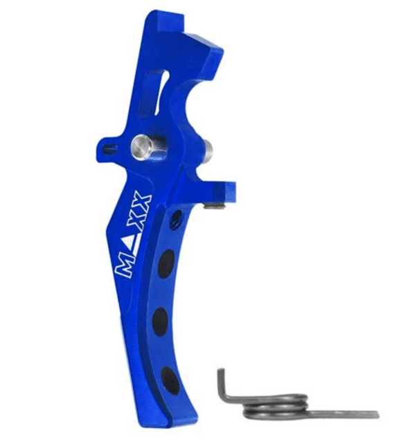 Maxx model cnc aluminum advanced speed trigger (style d) (blue) - Airsoft AEG Triggers - view 2