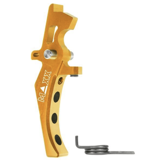 Maxx model cnc aluminum advanced speed trigger (style d) (Gold) - Airsoft AEG Triggers - view 2