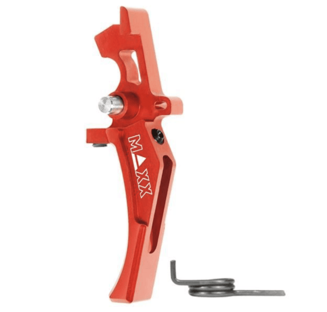 Maxx Model CNC Aluminum Advanced Speed Trigger (Style D) (Red)