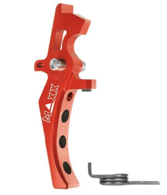 Maxx model cnc aluminum advanced speed trigger (style d) (red) - Airsoft AEG Triggers - view 2