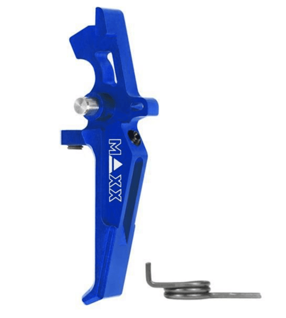 Maxx model cnc aluminum advanced speed trigger (style e) (blue) - Airsoft AEG Triggers - view 3