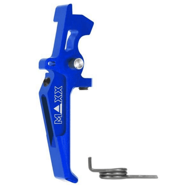 Maxx model cnc aluminum advanced speed trigger (style e) (blue) - Airsoft AEG Triggers