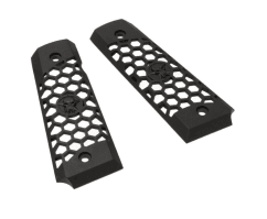 We 1911 hex cut grip set metal black