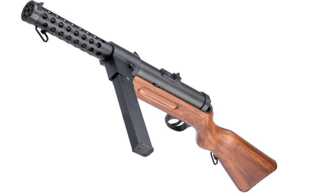 Snow wolf mp-18 aeg smg (metal - real wood stock - sw-021 - semi only/1.5 joule) - Snow Wolf - view 4
