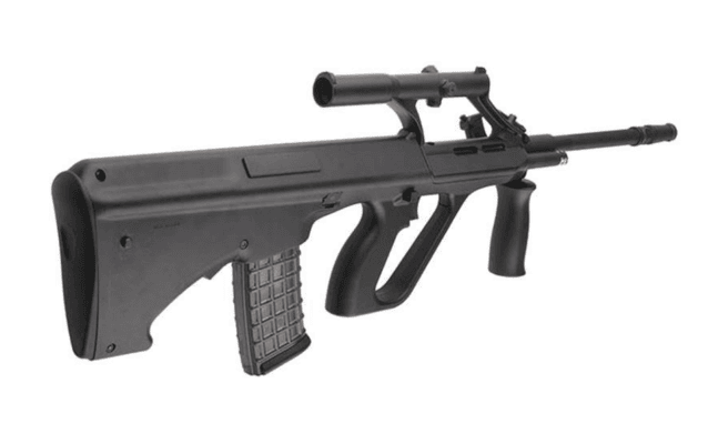 Snow wolf aug aeg with scope (sw-020a - black) - Airsoft Guns Used In Movies / Games - view 4