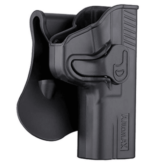 Amomax MP9 Series Holster (Polymer - For WE-TM-VFC - Black) - airsoft Lock In Style holster