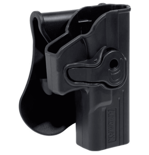 Amomax Glock Series Holster (Polymer - For WE-TM-KJW - Black) - airsoft Lock In Style holster
