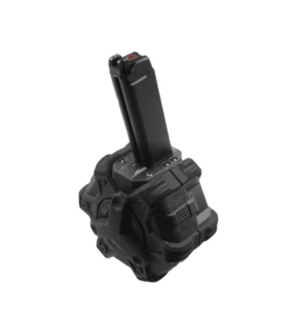 Armorer works custom adaptive drum magazine (aw-drmg06 - vx series - black) - Airsoft Pistol Magazines