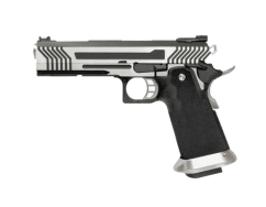 Armorer works custom hi-capa gbbp (full silver slide - black frame - aw-hx1101)