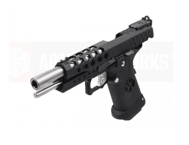 Armorer works custom hex cut gbbp (black slide - black frame - aw-hx2502) - Airsoft 1911 Pistols - view 6