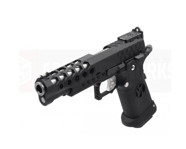 Armorer works custom hex cut gbbp (black slide - black frame - aw-hx2502) - Airsoft 1911 Pistols - view 2