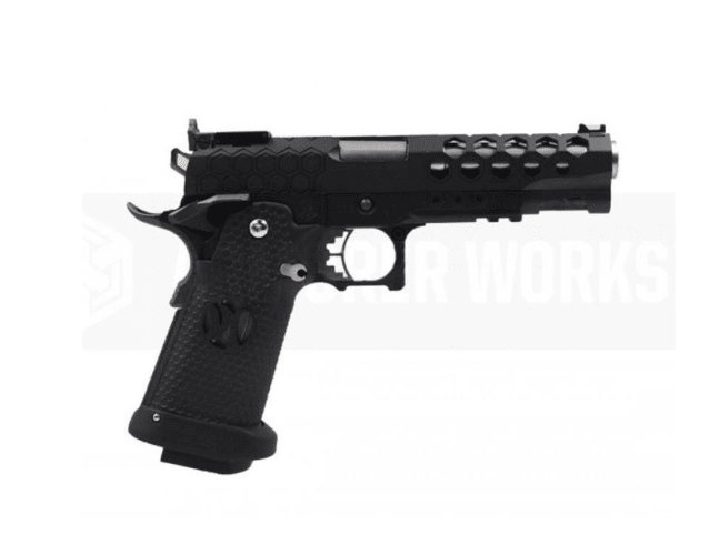 Armorer works custom hex cut gbbp (black slide - black frame - aw-hx2502) - Airsoft 1911 Pistols - view 3
