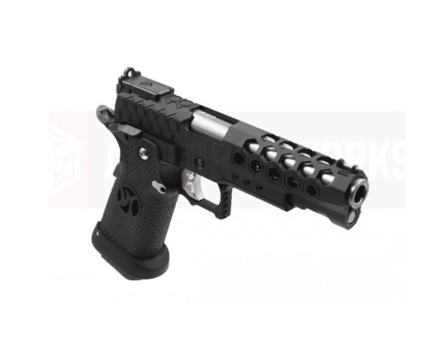 Armorer works custom hex cut gbbp (black slide - black frame - aw-hx2502) - Airsoft 1911 Pistols - view 5