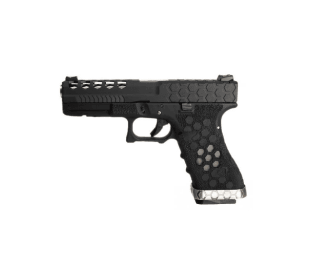 Armorer works custom hex-cut g series 17 (aw-vx0101 - black) - Airsoft G Series / EU Series