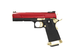 Armorer works custom hi-capa gbbp (full red slide - gold barrel - aw-hx1104)