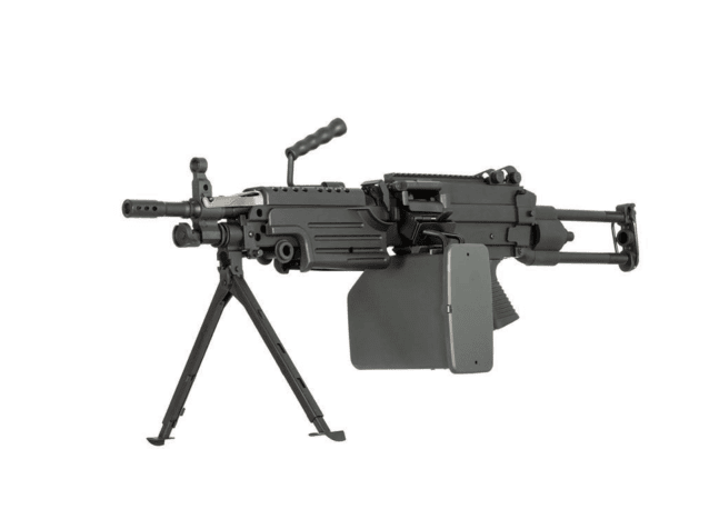A&k m249 para with sound control drum magazine (black - ak-m249-para-p) - Airsoft Support Rifles - view 3