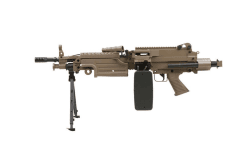 A&k m249 para with sound control drum magazine (tan - ak-m249-para-p)