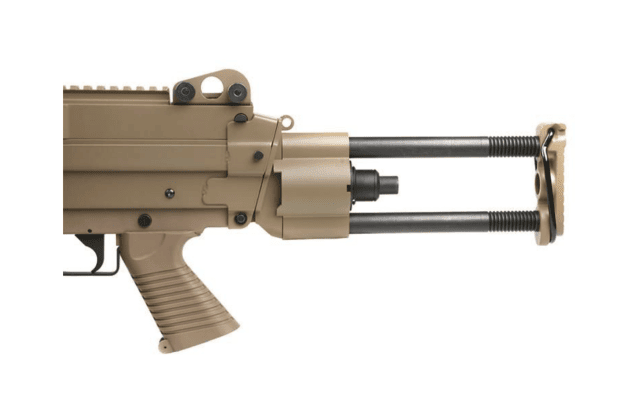 A&k m249 para with sound control drum magazine (tan - ak-m249-para-p) - Airsoft Support Rifles - view 2