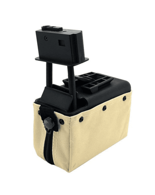 A&k m249/lmg sound control box magazine (1500 rounds - tan - a019) - A&K airsoft - view 2