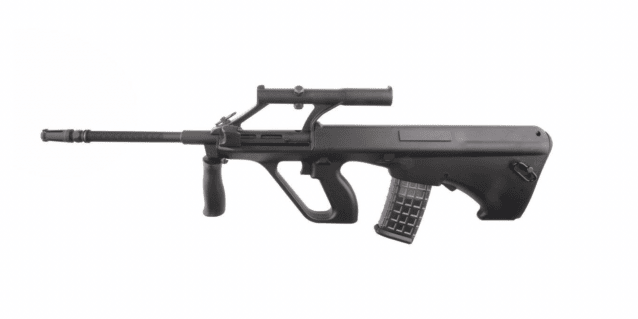 Snow wolf aug aeg with scope (sw-020a - black) - Airsoft Guns Used In Movies / Games