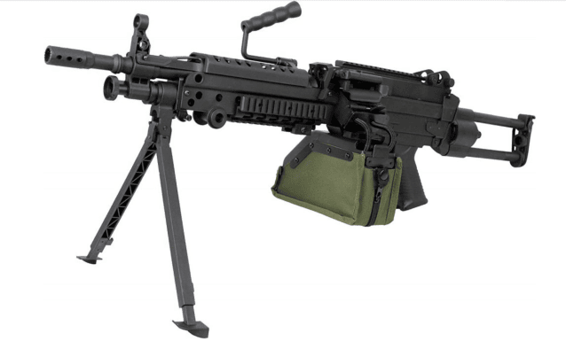 S&t m249 para sports line aeg with drum magazine (black - staeg103pabs) - Airsoft Support Rifles - view 2