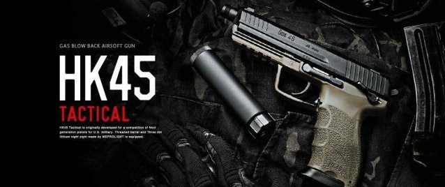 Tokyo marui hk 45 tactical gbb pistol - All Airsoft Gas Pistols - view 2