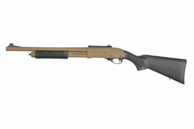 Golden eagle m870 tri-shot gas pump action shotgun (8870)tan v2 - Golden Eagle