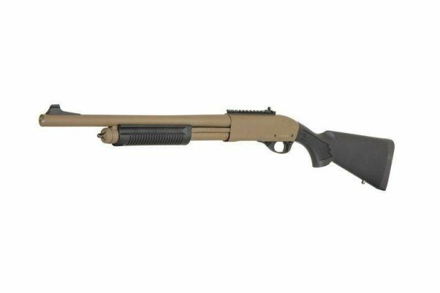 Golden eagle m870 tri-shot gas pump action shotgun (8870)tan v2 - Golden Eagle - view 2