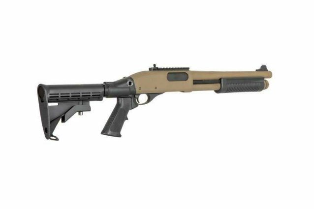 Golden eagle m870 tri-shot gas pump action shotgun (8873)tan - Golden Eagle - view 5