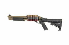 Golden eagle m870 tri-shot gas pump action shotgun (8873)tan