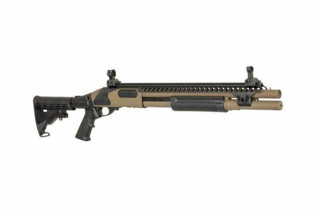 Golden Eagle M870 Tri-Shot Gas Pump Action Shotgun (8874)Tan - Golden Eagle - view 2