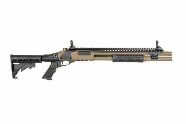 Golden Eagle M870 Tri-Shot Gas Pump Action Shotgun (8874)Tan - Golden Eagle - view 5
