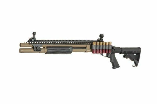 Golden Eagle M870 Tri-Shot Gas Pump Action Shotgun (8874)Tan - Golden Eagle - view 4