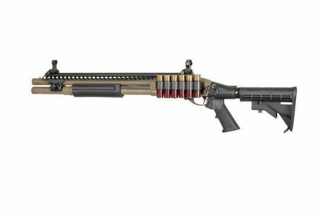 Golden Eagle M870 Tri-Shot Gas Pump Action Shotgun (8874)Tan - Golden Eagle - view 3