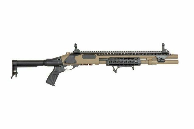 Golden eagle m870 tri-shot gas pump action shotgun (8875)tan - Golden Eagle - view 5