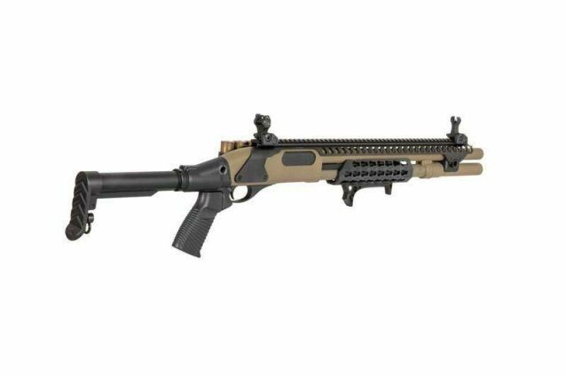Golden eagle m870 tri-shot gas pump action shotgun (8875)tan - Golden Eagle - view 2