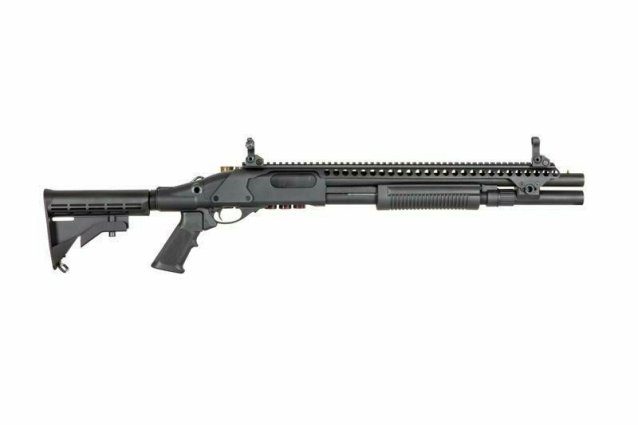Golden eagle m870 tri-shot gas pump action shotgun (8874)black - Golden Eagle - view 4