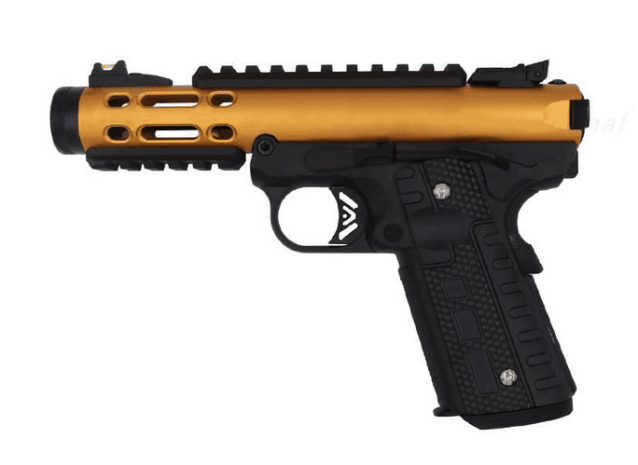 We galaxy 1911 series gas blowback pistol (gold) - Two Tone Airsoft Gun