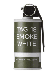 Tag innovations tag-18 smoke white screen hand grenade (pack of 6)