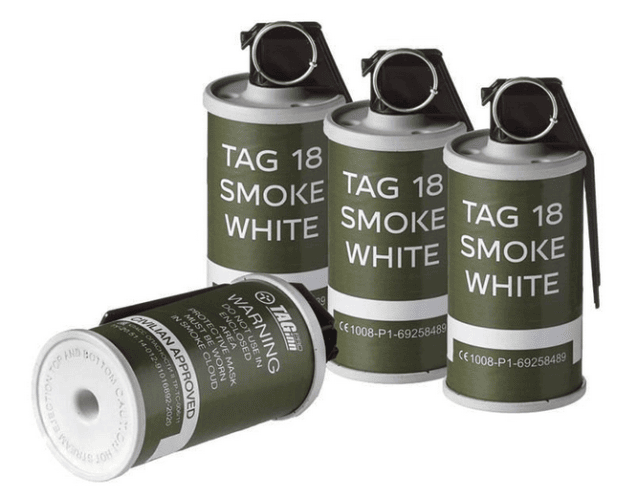 Tag innovations tag-18 smoke white screen hand grenade (pack of 6) - Airsoft Grenades - view 2