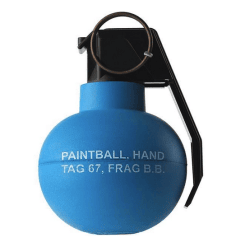 Tag innovations tag-67 blue - paintball hand grenade (x6) (blue - tag67p)